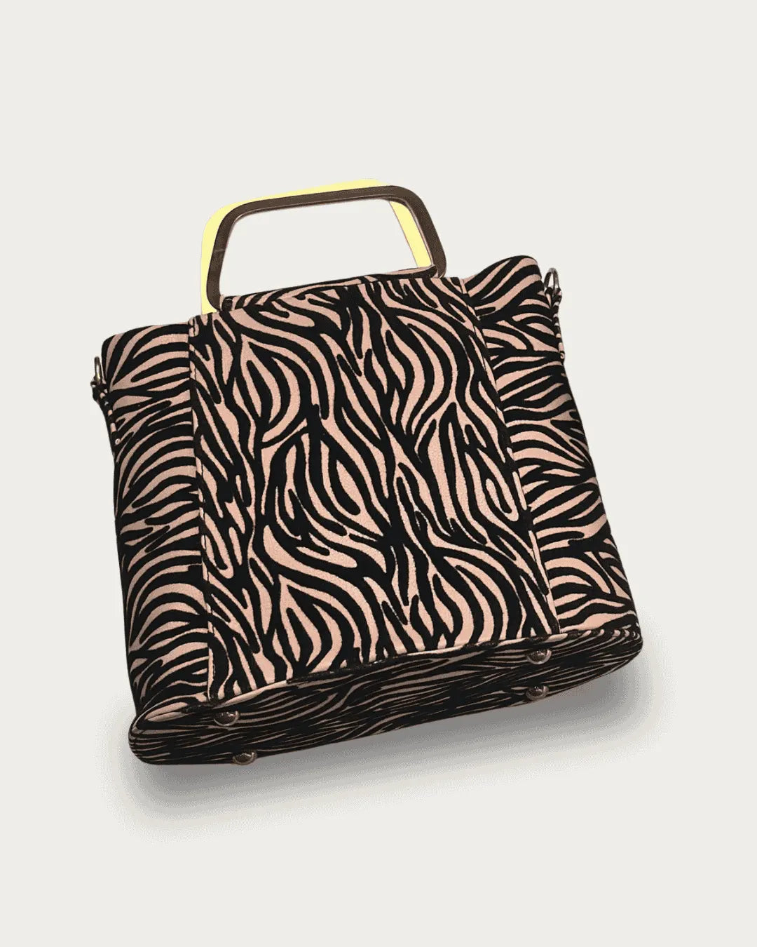 Tiger Print Crossbody Bag – Soft Velvet Finish