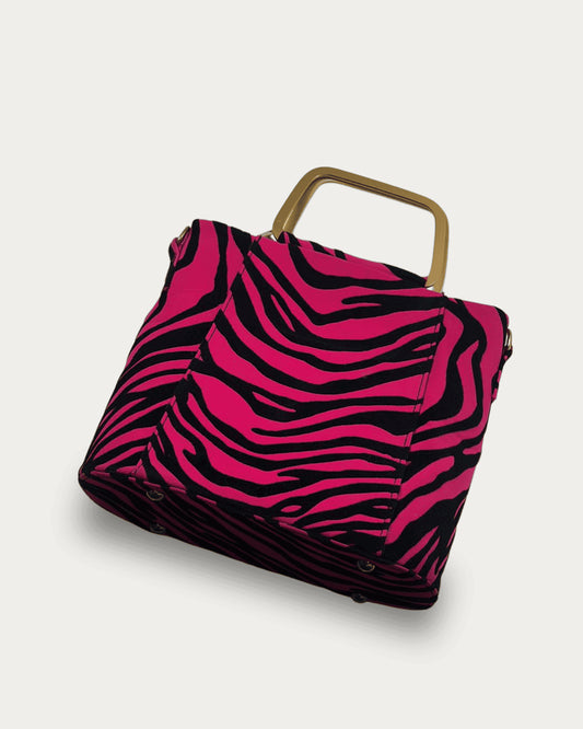Tiger Print Crossbody Bag – Soft Velvet Finish