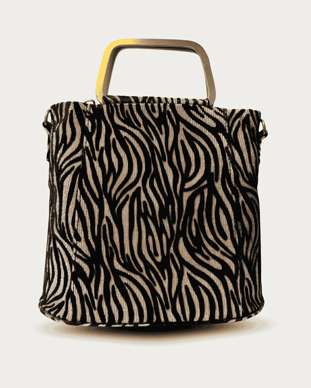 Tiger Print Crossbody Bag – Soft Velvet Finish
