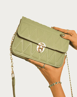 Square Chain Shoulder Bag – Premium Patent with Bold Colors