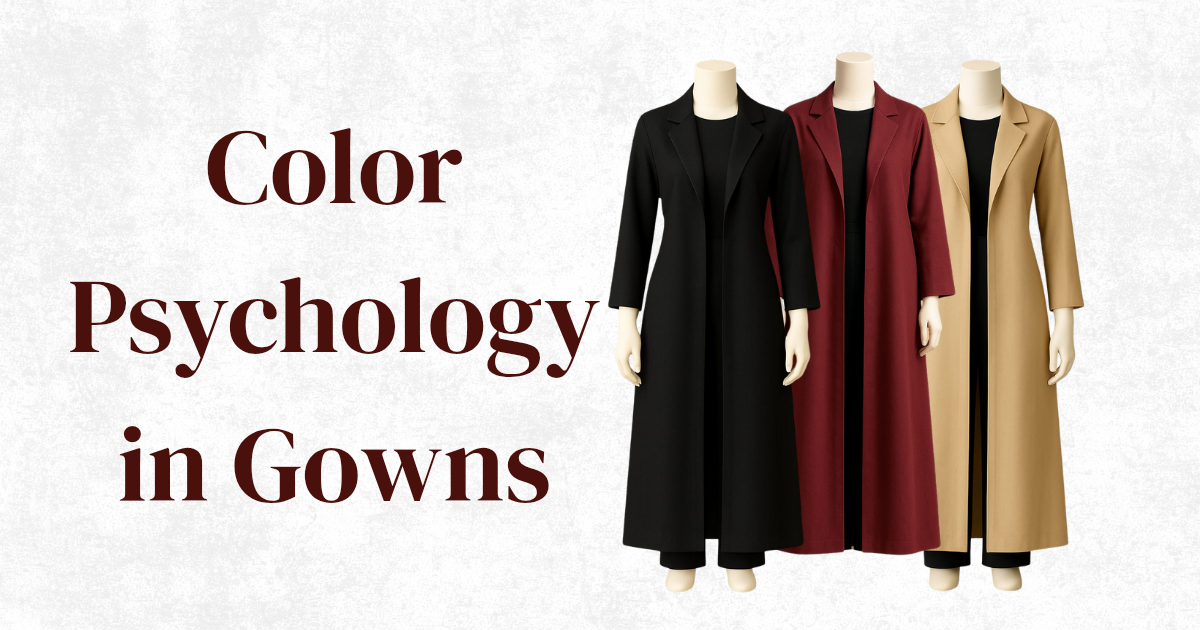 Color Psychology in Gowns: Black, Beige & Maroon for Pakistani Women