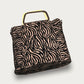 Tiger Print Crossbody Bag – Soft Velvet Finish