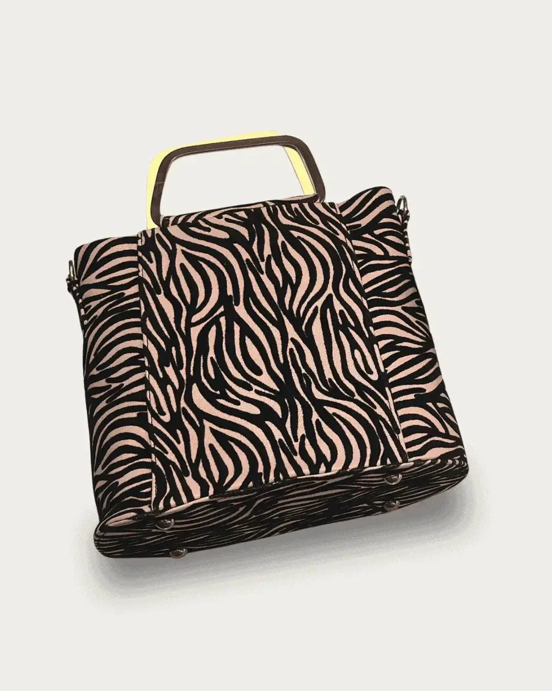Tiger Print Crossbody Bag – Soft Velvet Finish - Boss Lady Style
