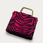 Tiger Print Crossbody Bag – Soft Velvet Finish