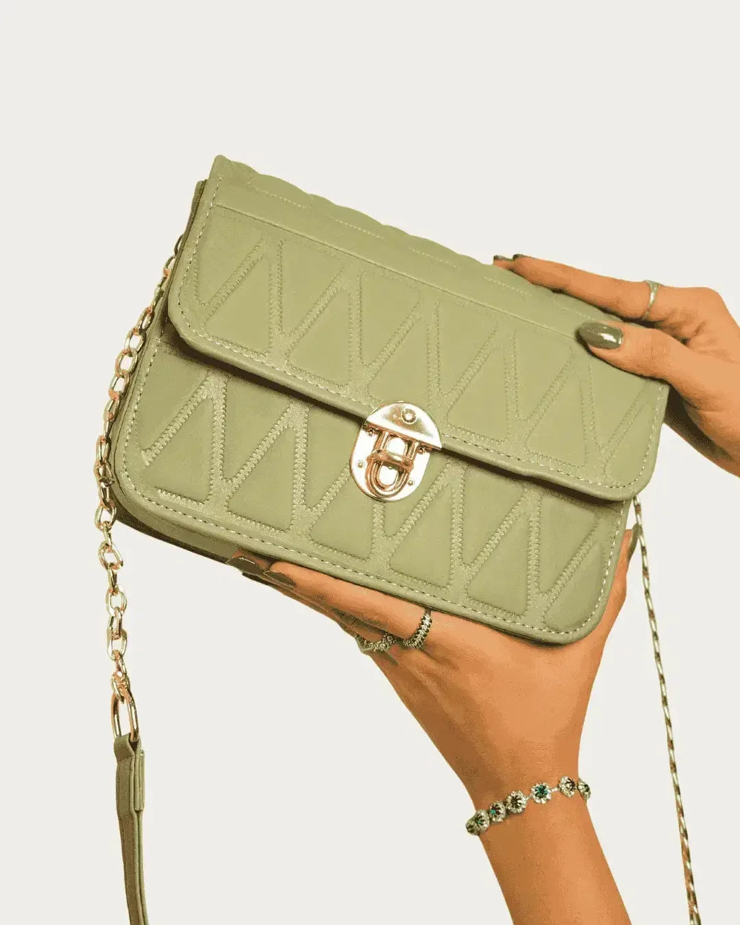 Square Chain Shoulder Bag – Premium Patent with Bold Colors - Boss Lady Style