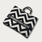 Dior-Inspired Black & White Velvet Tote Bag