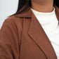 Seoul Muse Open-Front Coat – Caramel Edition