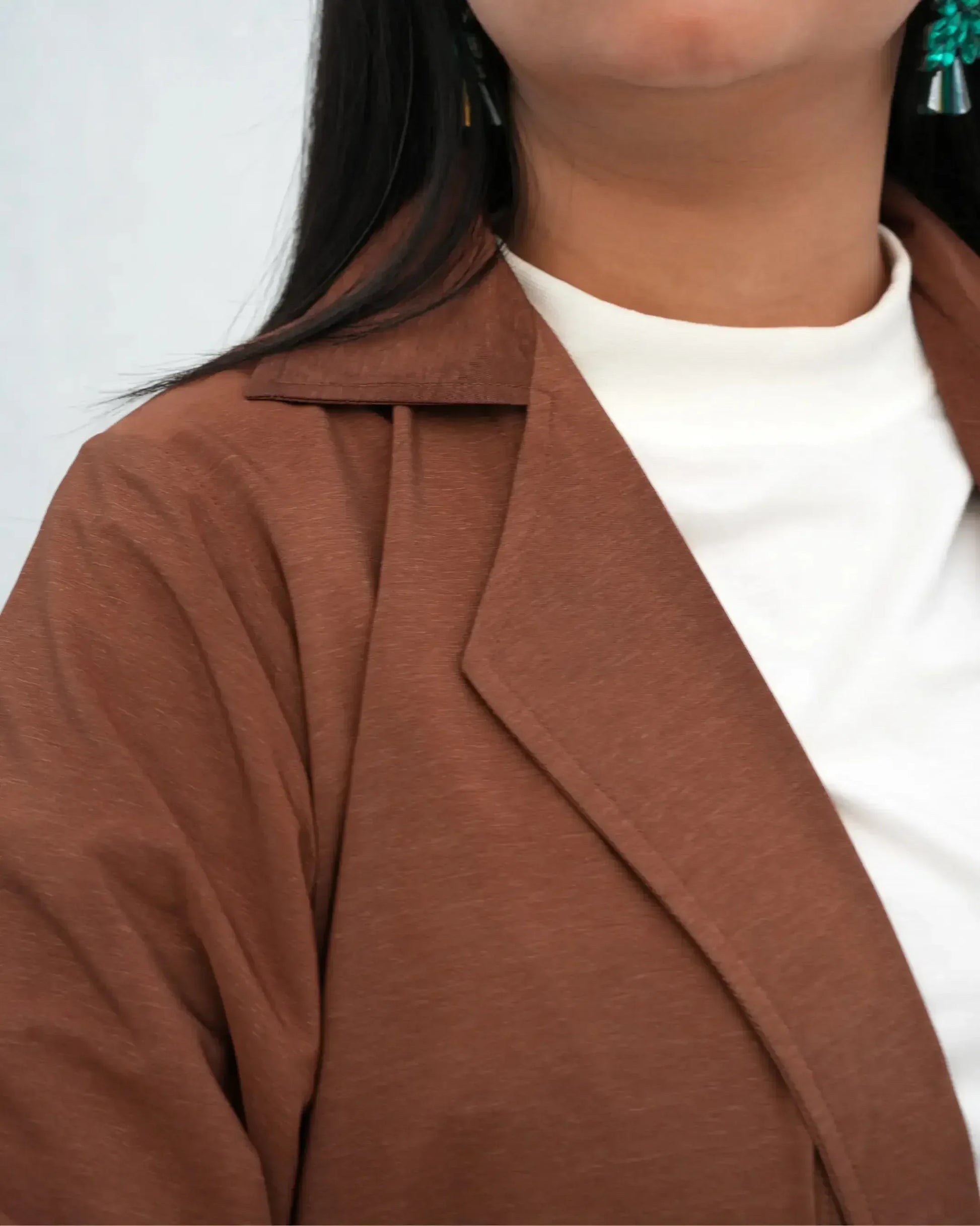 Seoul Muse Open-Front Coat – Caramel Edition - Boss Lady Style