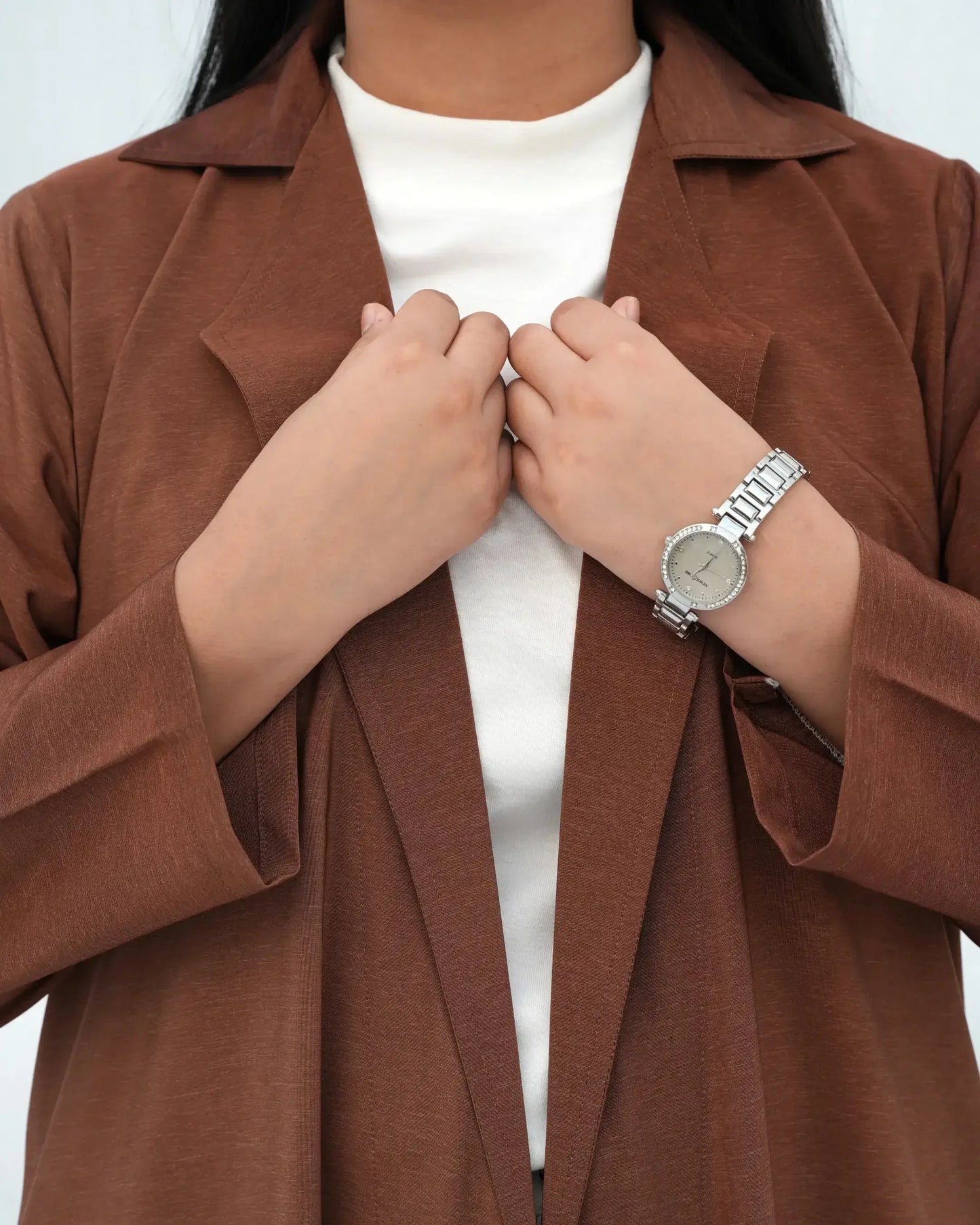 Seoul Muse Open-Front Coat – Caramel Edition - Boss Lady Style