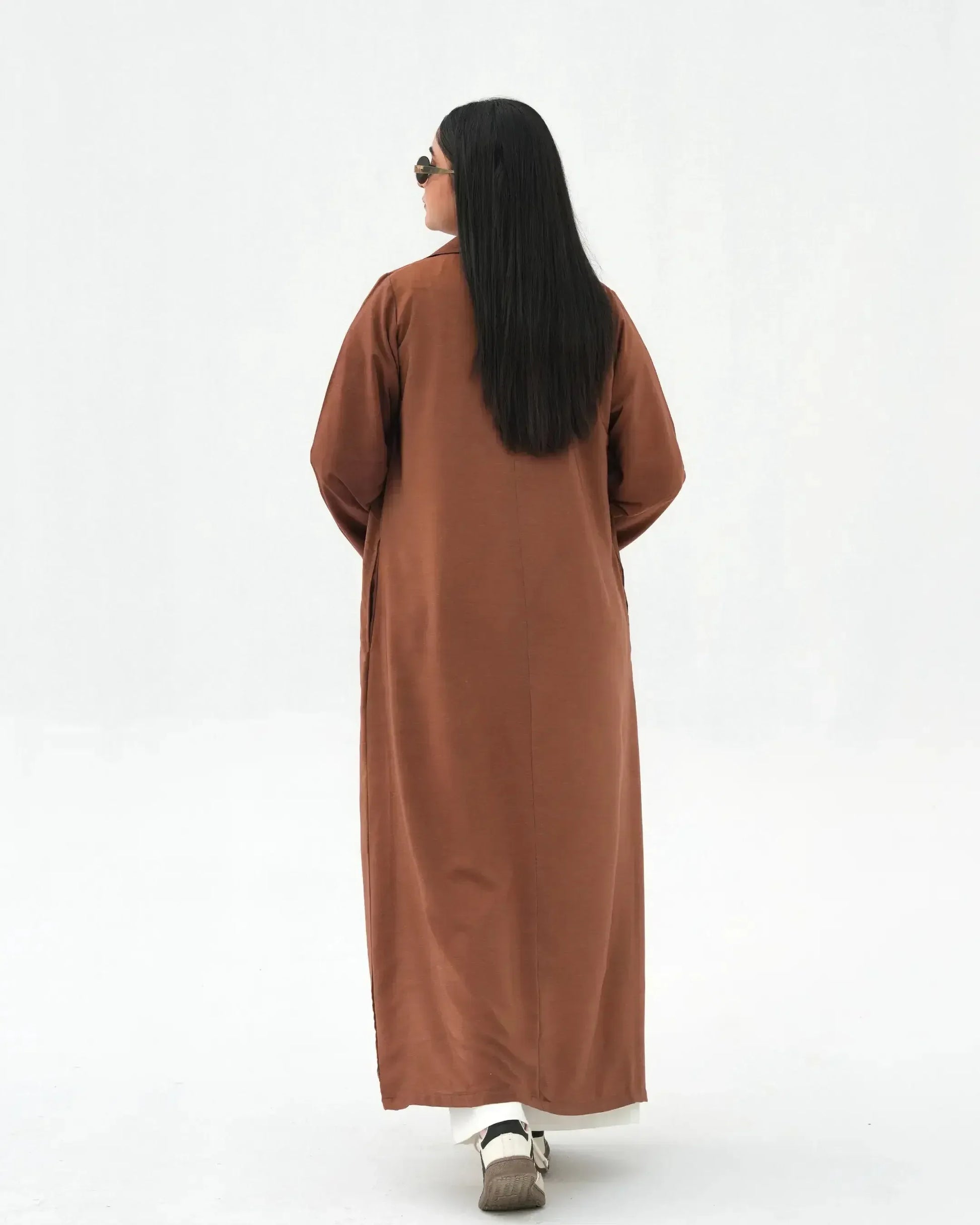 Seoul Muse Open-Front Coat – Caramel Edition - Boss Lady Style