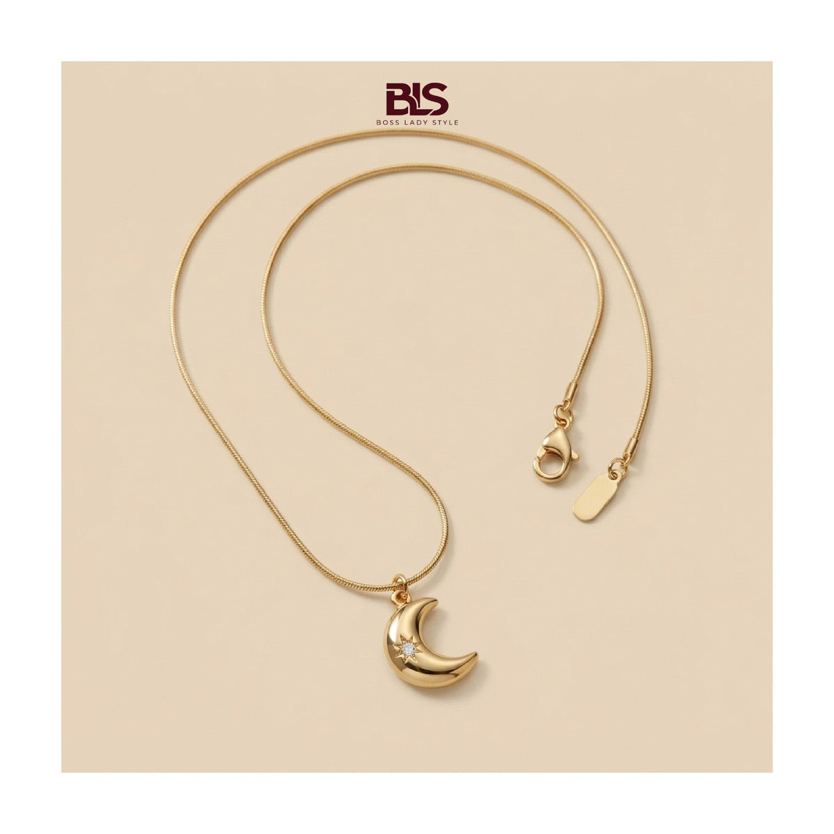 The BLS Moon Pendant | Gold