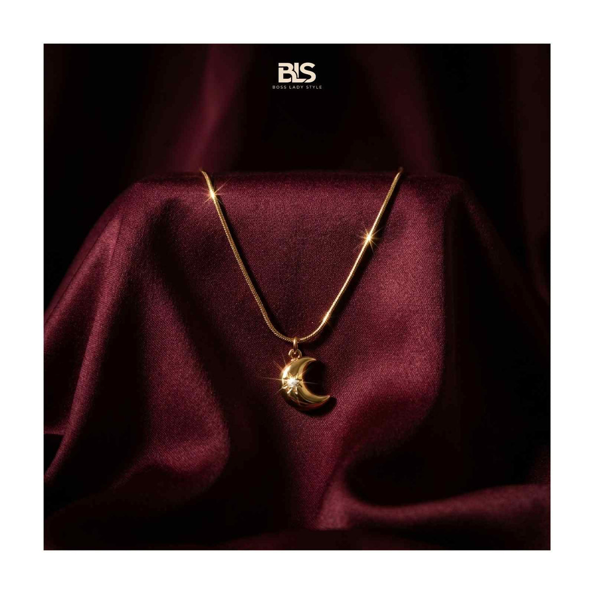 The BLS Moon Pendant | Gold